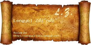 Lengyel Zénó névjegykártya