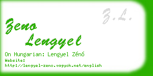 zeno lengyel business card